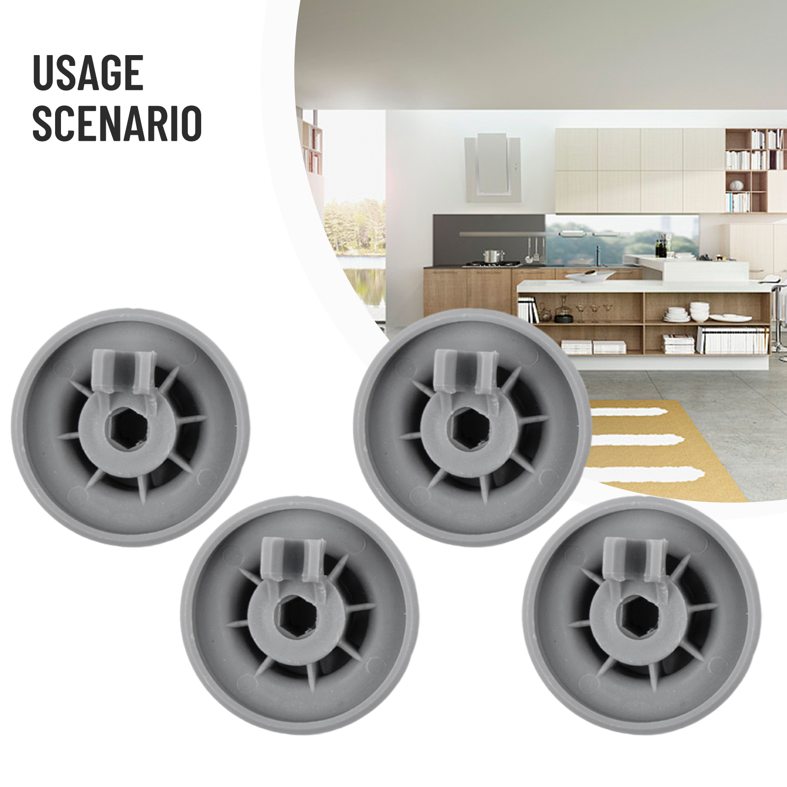 Kitchen Appliances Bosch - Комплект из 4 колесиков для корзины