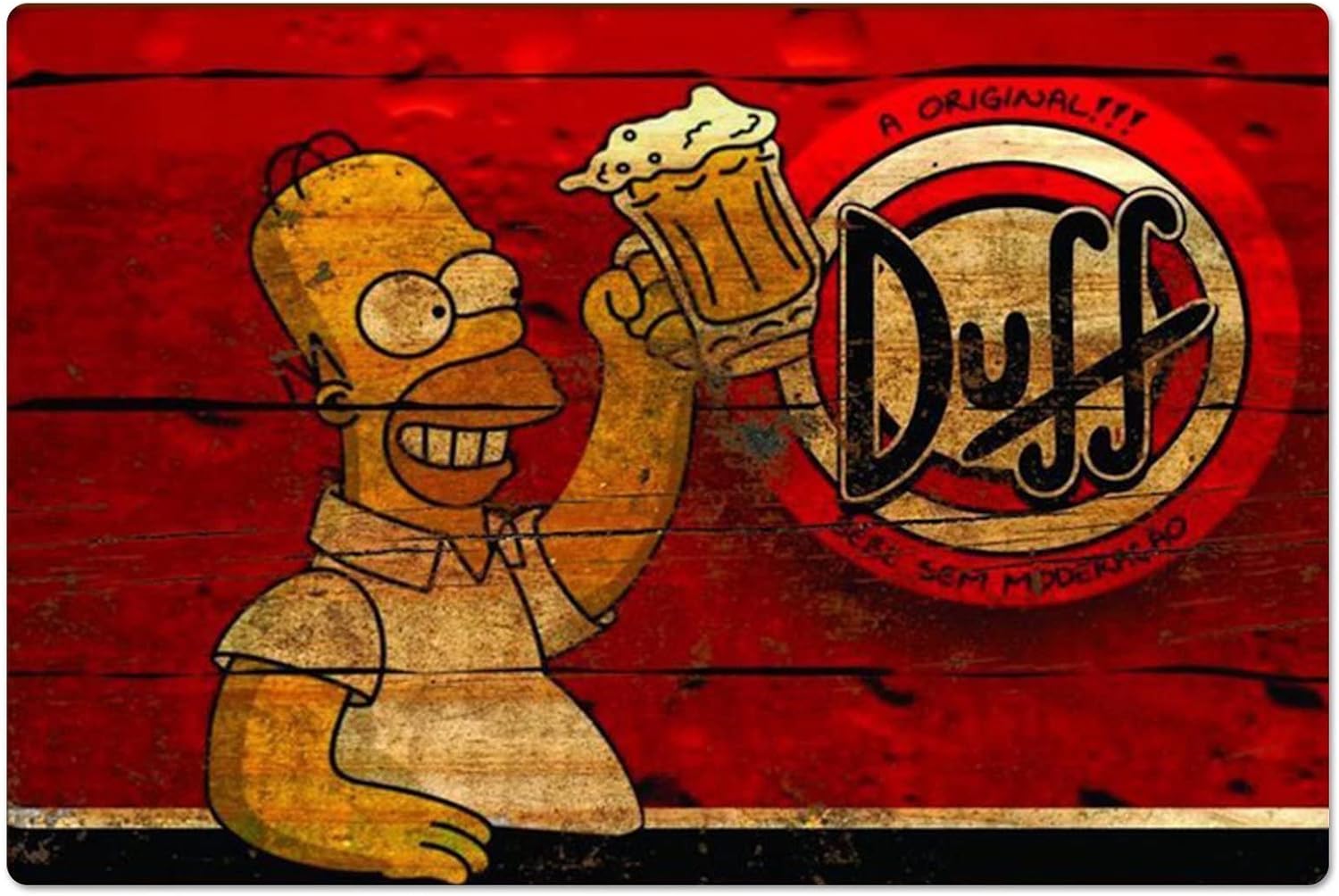 Kitchen Appliances Vintage - Ретро-металлический постер Homer Duff Beer, винтажная