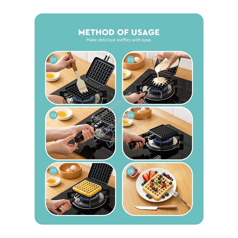 1 шт. вафельные железные пласт – обзор и цена Waffle Iron Belgian