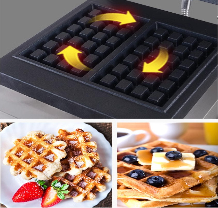 Коммерческая квадратная бельги – обзор и цена Waffle Iron Belgian